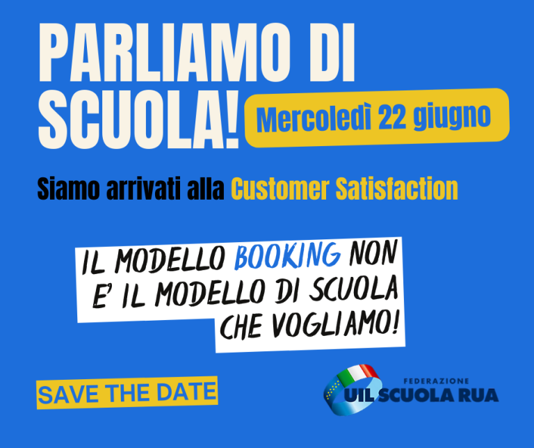 TURI: siamo arrivati alla ‘CUSTOMER SATISFACTION’. E’ davvero il modello booking quello che vogliamo?