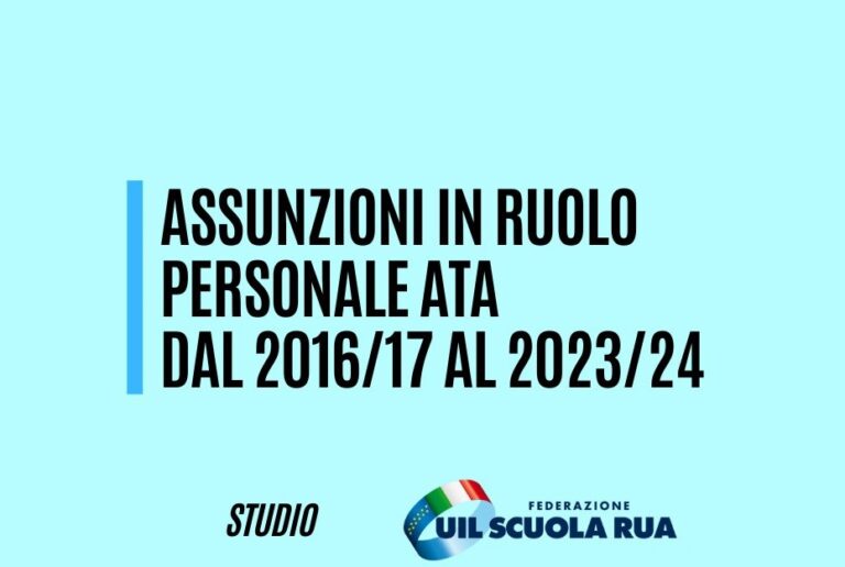 Personale Ata, in otto anni realizzato solo il 47% delle assunzioni